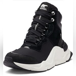 SOREL Kinetic Conquest Waterproof Sneakers Boots Black sz 9 hiking trail